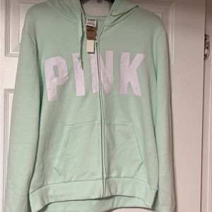 victoria secret pink zip up. brand new with tags normally 53$ size large mint